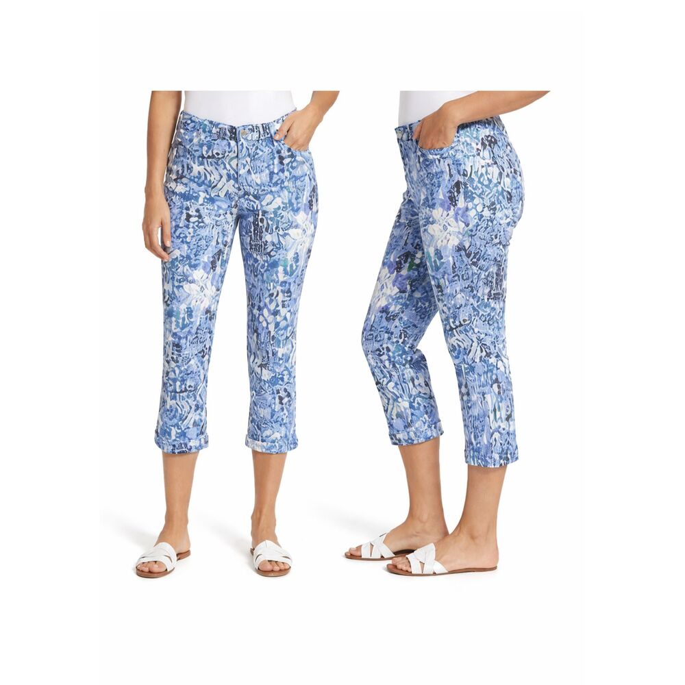 Nine West Crop Pants Size 12 Blue LIKE NEW